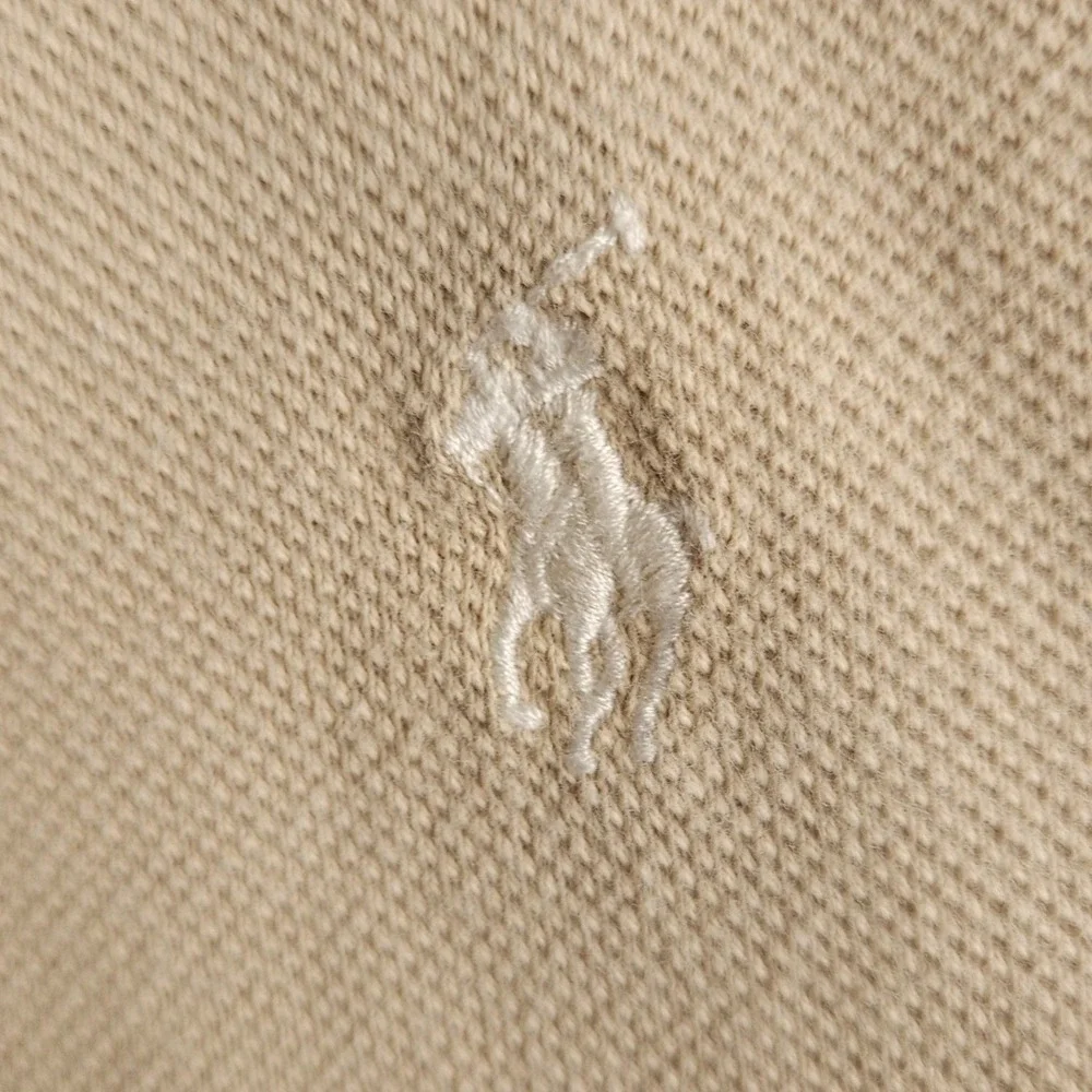 Vintage Polo Ralph Lauren XXL Tan Pique‎ Cotton Polo Shirt Big & Tall